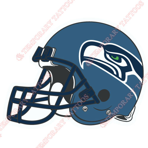 Seattle Seahawks Customize Temporary Tattoos Stickers NO.758